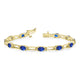 TTBR1007 - Ashi - Certified AAAA Tanzanite and Diamond Bracelet