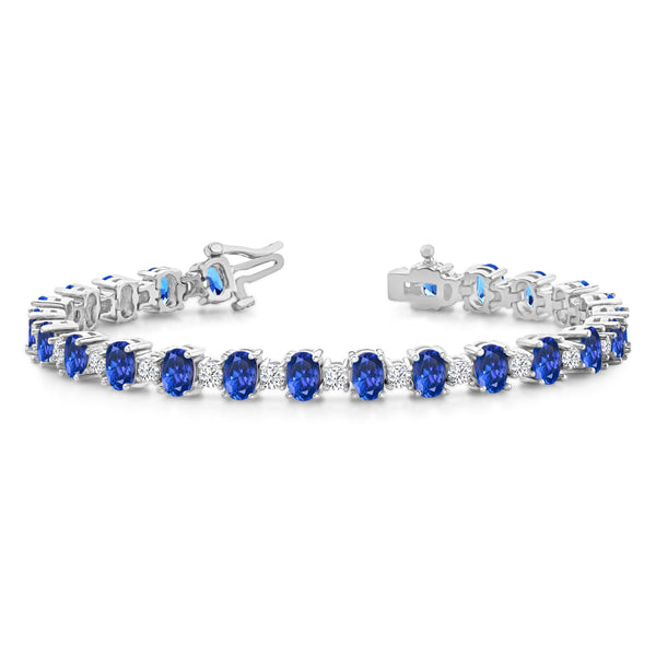 TTBR1015 - Rama - Certified AAAA Tanzanite and Diamond Bracelet