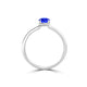 TMR121200 - Madeline - Oval Tanzanite and Diamond Ring