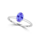 TMR121200 - Madeline - Oval Tanzanite and Diamond Ring