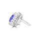 TMR121125 - Cloey - Pear Tanzanite and Diamond Earring Halo