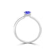 TMR121200 - Madeline - Oval Tanzanite and Diamond Ring