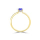 TMR121200 - Madeline - Oval Tanzanite and Diamond Ring