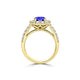 TMR121163 - Kinsley - Round Tanzanite and Diamond Ring Halo