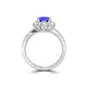 TMR121157 - Genesis - Round Tanzanite and Diamond Ring Halo