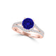 TMR121177 - Autumn - Round Tanzanite and Diamond Ring