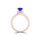 TMR121177 - Autumn - Round Tanzanite and Diamond Ring