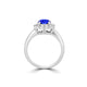 TMR121182 - Isla - Round Tanzanite and Diamond Ring Halo