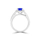 TMR121181 - Valentina - Round Tanzanite and Diamond Ring Halo