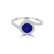 TMR121183 - Eliana - Round Tanzanite and Diamond Ring Halo