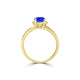 TMR121187 - Sadie - Round Tanzanite and Diamond Ring Halo