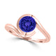 TMR121106 - Charlotte - Round Tanzanite Ring