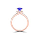 TMR121177 - Autumn - Round Tanzanite and Diamond Ring