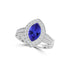 TMR121237 - Reign - Marquis Tanzanite and Diamond Ring Halo