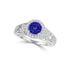 TMR121185 - Nevaeh - Round Tanzanite and Diamond Ring Halo