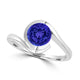 TMR121106 - Charlotte - Round Tanzanite Ring