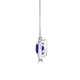 TMR121136 - Aubrey - Round Tanzanite and Diamond Pendant Halo