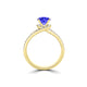 TMR121177 - Autumn - Round Tanzanite and Diamond Ring