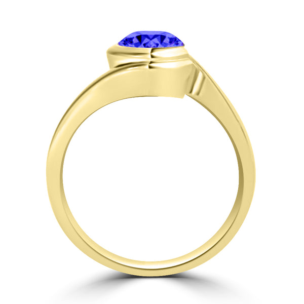 TMR121106 - Charlotte - Round Tanzanite Ring