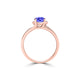 TMR121187 - Sadie - Round Tanzanite and Diamond Ring Halo