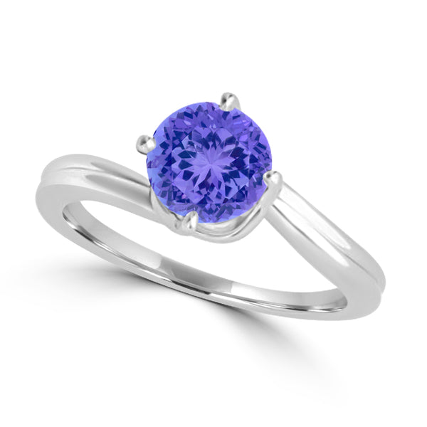 TMR121102 - Olivia - Round Tanzanite Ring