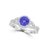 TMR121160 - Samantha - Round Tanzanite and Diamond Ring Halo