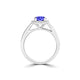 TMR121181 - Valentina - Round Tanzanite and Diamond Ring Halo