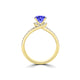 TMR121177 - Autumn - Round Tanzanite and Diamond Ring