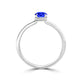 TMR121200 - Madeline - Oval Tanzanite and Diamond Ring