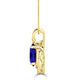 TMR121130 - Nora - Oval Tanzanite and Diamond Pendant
