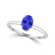 TMR121200 - Madeline - Oval Tanzanite and Diamond Ring