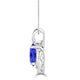 TMR121130 - Nora - Oval Tanzanite and Diamond Pendant
