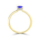 TMR121200 - Madeline - Oval Tanzanite and Diamond Ring