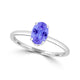 TMR121200 - Madeline - Oval Tanzanite and Diamond Ring