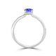 TMR121200 - Madeline - Oval Tanzanite and Diamond Ring