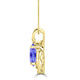 TMR121130 - Nora - Oval Tanzanite and Diamond Pendant