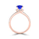 TMR121177 - Autumn - Round Tanzanite and Diamond Ring