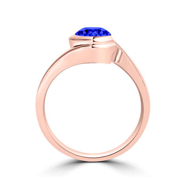 TMR121106 - Charlotte - Round Tanzanite Ring