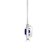 TMR121136 - Aubrey - Round Tanzanite and Diamond Pendant Halo