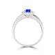 TMR121153 - Everly - Round Tanzanite and Diamond Ring Halo