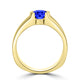 TMR121107 - Mia - Round Tanzanite and - Ring Solitaire