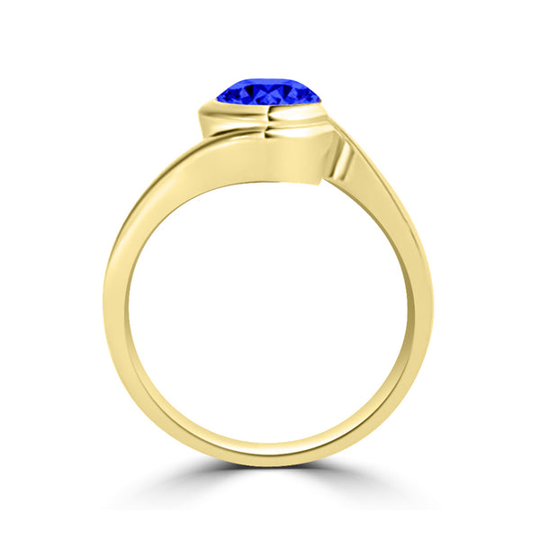 TMR121106 - Charlotte - Round Tanzanite Ring