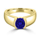 TMR121107 - Mia - Round Tanzanite and - Ring Solitaire