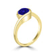 TMR121106 - Charlotte - Round Tanzanite Ring