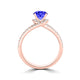 TMR121177 - Autumn - Round Tanzanite and Diamond Ring