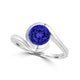 TMR121106 - Charlotte - Round Tanzanite Ring