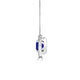 TMR121136 - Aubrey - Round Tanzanite and Diamond Pendant Halo