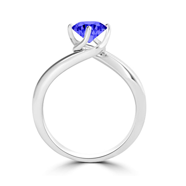 TMR121102 - Olivia - Round Tanzanite Ring