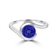 TMR121106 - Charlotte - Round Tanzanite Ring