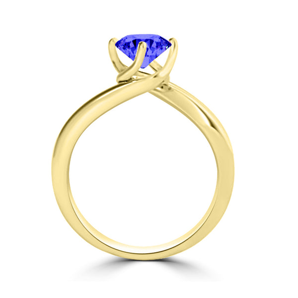 TMR121102 - Olivia - Round Tanzanite Ring